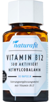 NATURAFIT Vitamin B12 500 µg aktiviert Kapseln