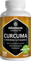 CURCUMA+PIPERIN+Vitamin C vegan Kapseln