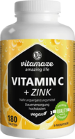 VITAMIN C 1000 mg hochdosiert+Zink vegan Tabletten
