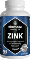 ZINK 25 mg hochdosiert vegan Tabletten