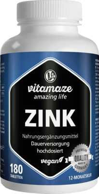 ZINK 25 mg hochdosiert vegan Tabletten