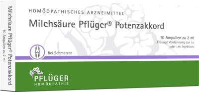 MILCHSÄURE Pflüger Potenzakkord Inj.-Lsg.Amp.