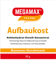 MEGAMAX Aufbaukost Banane Pulver