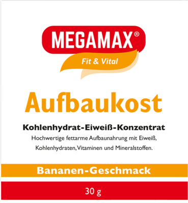 MEGAMAX Aufbaukost Banane Pulver