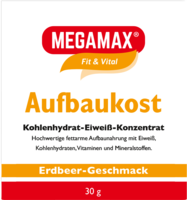 MEGAMAX Aufbaukost Erdbeere Pulver