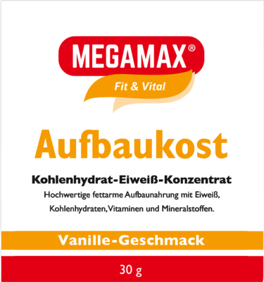 MEGAMAX Aufbaukost Vanille Pulver