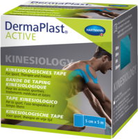 DERMAPLAST Active Kinesiology Tape 5 cmx5 m blau
