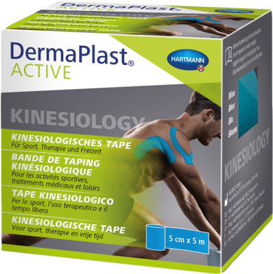 DERMAPLAST Active Kinesiology Tape 5 cmx5 m blau