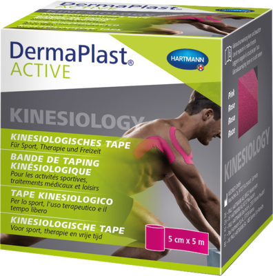 DERMAPLAST Active Kinesiology Tape 5 cmx5 m pink