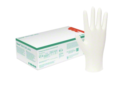 VASCO Nitril Soft white Unt.Handsch.puderfrei L