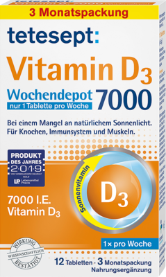 TETESEPT Vitamin D3 7.000 Wochendepot Filmtabl.