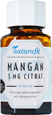 NATURAFIT Mangan 5 mg Citrat Kapseln