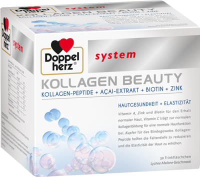 DOPPELHERZ Kollagen Beauty system Trinkfläschchen