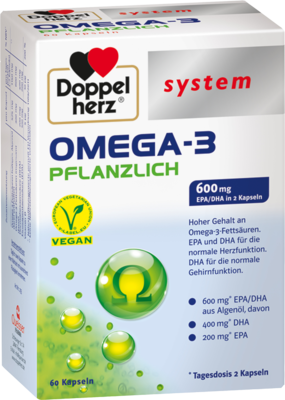 DOPPELHERZ Omega-3 pflanzlich system Kapseln