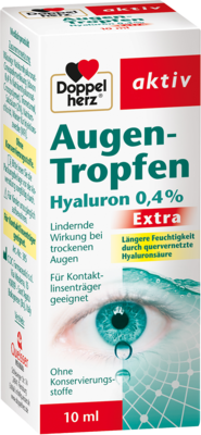 DOPPELHERZ Augen-Tropfen Hyaluron 0,4% Extra