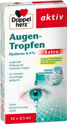 DOPPELHERZ Augen-Tropfen Hyaluron 0,4% Extra