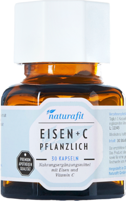 NATURAFIT Eisen plus C pflanzlich Kapseln