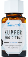 NATURAFIT Kupfer 2 mg Citrat Kapseln