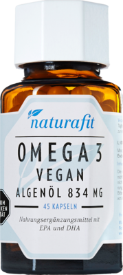 NATURAFIT Omega-3 vegan Algenöl 834 mg Kapseln