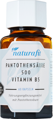 NATURAFIT Pantothensäure 500 Vitamin B5 Kapseln