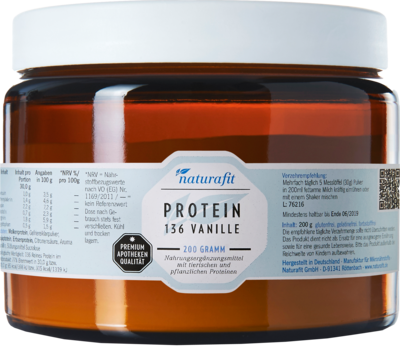 NATURAFIT Protein 136 Vanille Pulver