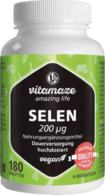 SELEN 200 µg hochdosiert vegan Tabletten