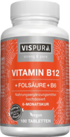 VITAMIN B12 1000 µg hochdos.+B9+B6 vegan Tabletten