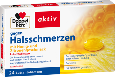 DOPPELHERZ gegen Halsschmerzen Lutschtabletten