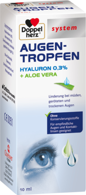 DOPPELHERZ Augen-Tropfen Hyaluron 0,3% system