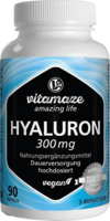 HYALURONSÄURE 300 mg hochdosiert vegan Kapseln