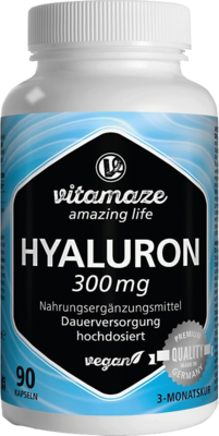 HYALURONSÄURE 300 mg hochdosiert vegan Kapseln