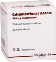 CALCIUMCARBONAT ABANTA 500 mg Kautabletten
