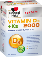 DOPPELHERZ Vitamin D3 2000+K2 system Tabletten
