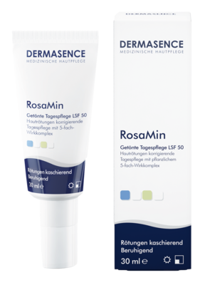 DERMASENCE RosaMin Getönte Tagespflege mit LSF 50