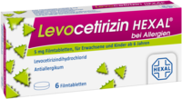 LEVOCETIRIZIN HEXAL bei Allergien 5 mg Filmtabl.