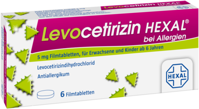 LEVOCETIRIZIN HEXAL bei Allergien 5 mg Filmtabl.