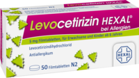 LEVOCETIRIZIN HEXAL bei Allergien 5 mg Filmtabl.