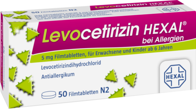LEVOCETIRIZIN HEXAL bei Allergien 5 mg Filmtabl.