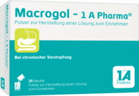 MACROGOL-1A Pharma Plv.z.Her.e.Lsg.z.Einnehmen