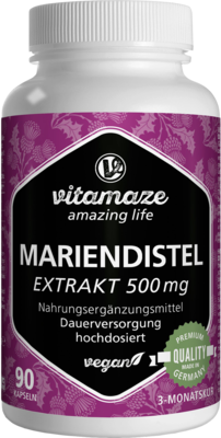MARIENDISTEL 500 mg Extrakt hochdosiert vegan Kps.
