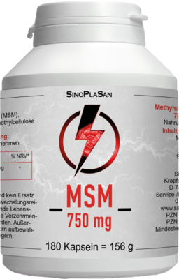 MSM 750 mg Mono 99,9% Kapseln