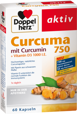 DOPPELHERZ Curcuma 750 Kapseln