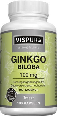 GINKGO BILOBA 100 mg hochdosiert vegan Kapseln