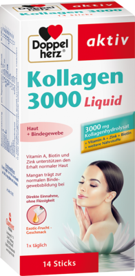 DOPPELHERZ Kollagen 3000 Liquid Sticks