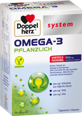 DOPPELHERZ Omega-3 pflanzlich system Kapseln