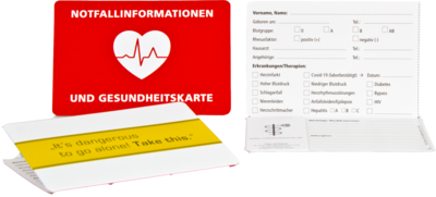NOTFALL-INFO-Kartenhülle für die Gesundheitskarte